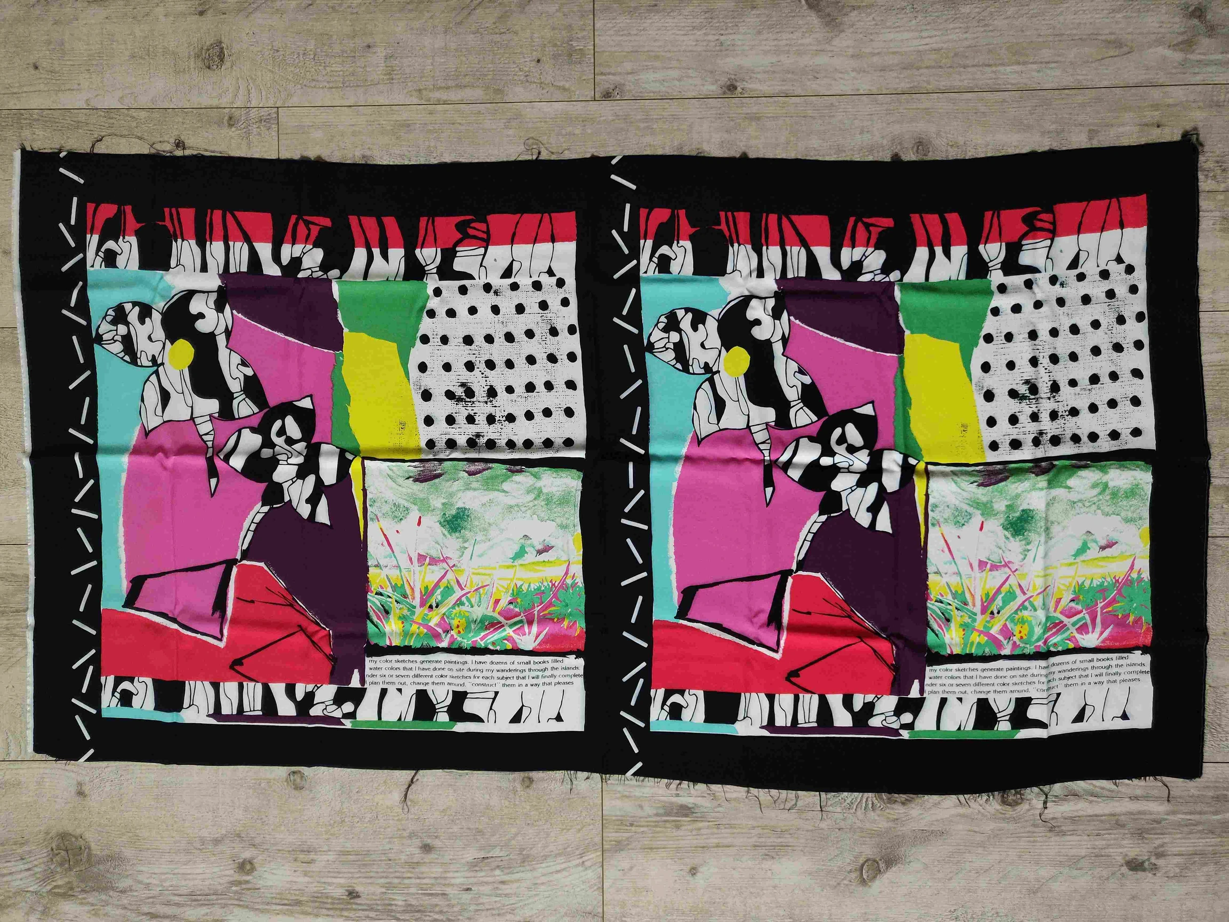 Panneau tissu 80 x 154